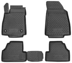 WALSER XTR Gummi Fussmatten Auto Kompatibel Mit Opel Mokka 2012 - 2017, 100% Passgenaue Auto Fußmatten, Robuste Universal Fußmatte Auto, Gummimatten Auto, Auto Fussmatten Gummi, Auto Gummimatten