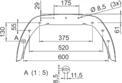 2 Stk. AL-KO Anhänger Kotflügel 200x706mm EA200 -Volkswagen || AL-KO Verkaufsgeschäft c4206f72ab3137968ab20ddac076b243