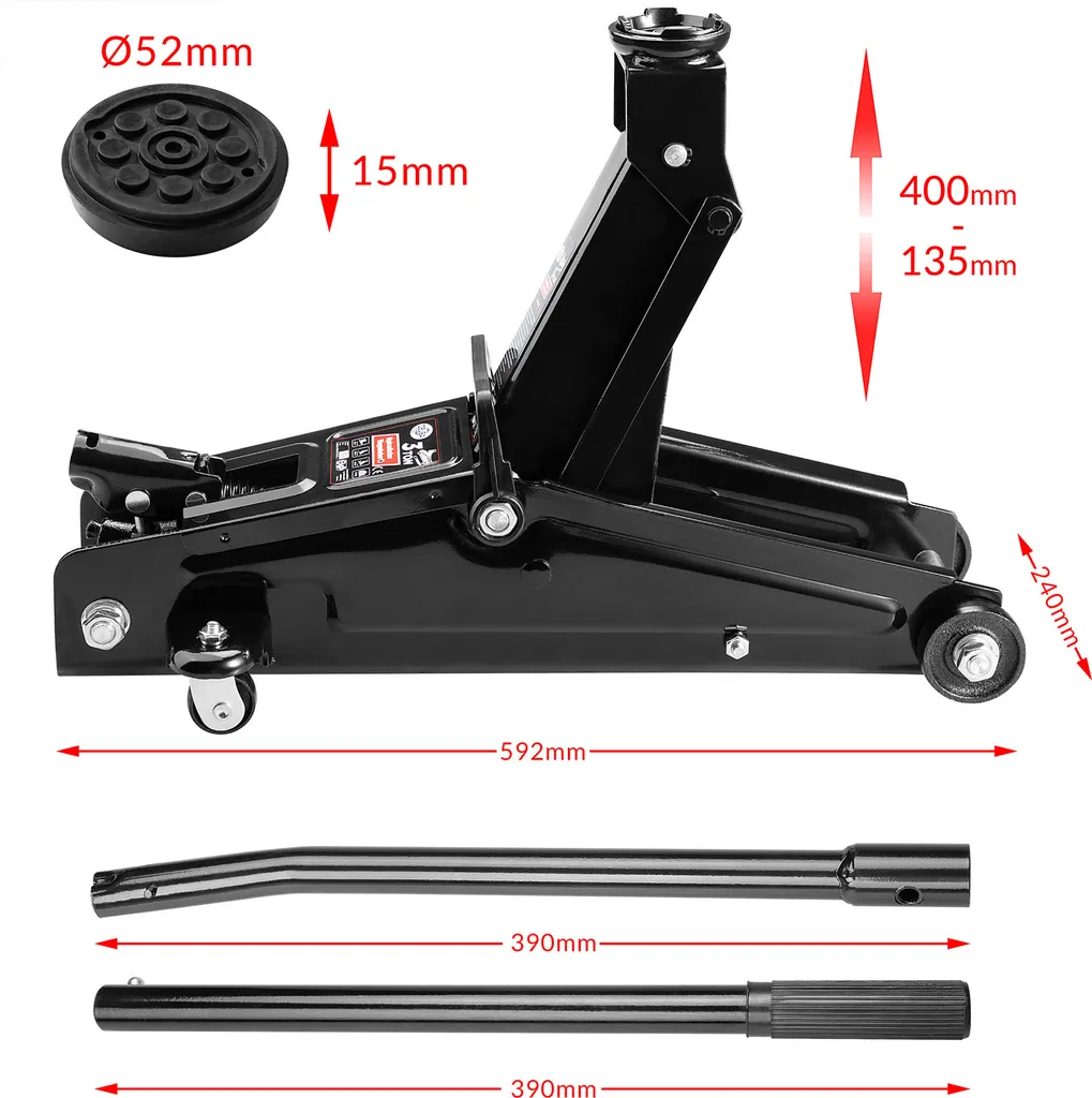 Deuba Reifenwechselset Hydraulischer Wagenheber 3t Inkl. Gummiauflage + Drehmomentschlüssel 6tlg. 1/2' 40-210Nm + Koffer 8 Deuba Reifenwechselset Hydraulischer Wagenheber 3t Inkl. Gummiauflage + Drehmomentschlüssel 6tlg. 1/2' 40-210Nm + Koffer – Bild 6