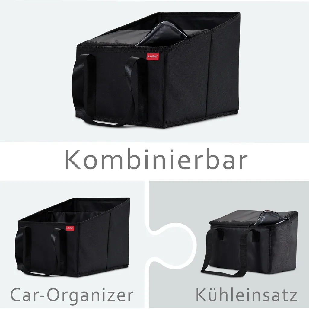 Achilles Beifahrer-Organizer Rücksitz-Box Autositz-Tasche Vordersitz-Falkorb Schwarz 31x25x25cm 7 Achilles Beifahrer-Organizer Rücksitz-Box Autositz-Tasche Vordersitz-Falkorb Schwarz 31x25x25cm – Bild 5