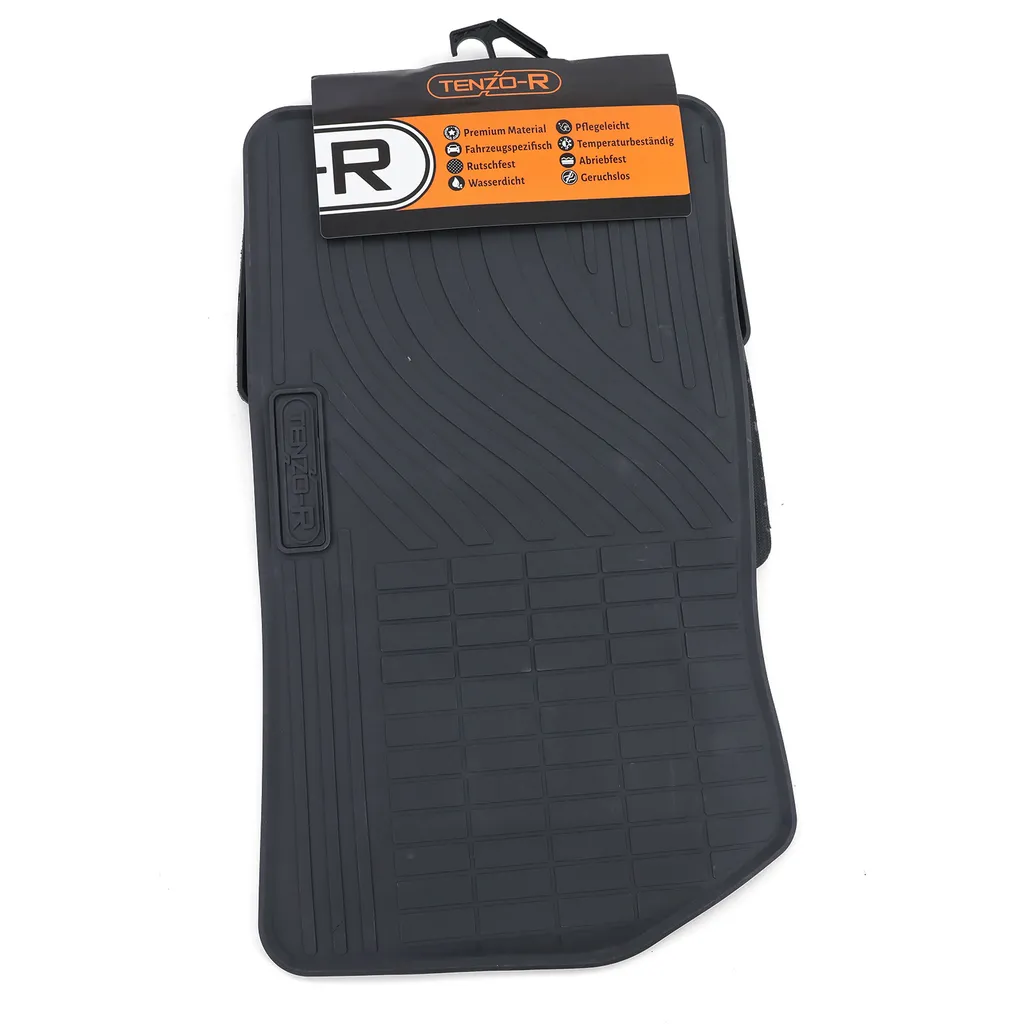 Premium Gummi Fußmatten Set Schwarz Passend Für BMW E46 Limousine Touring 98-05 4 Premium Gummi Fußmatten Set Schwarz Passend Für BMW E46 Limousine Touring 98-05 – Bild 2