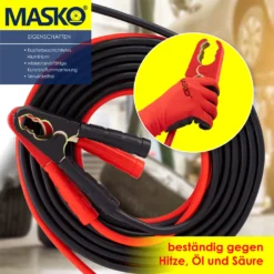 MASKO® Starthilfekabel Überbrückungskabel Für Benzin- Und Dieselmotoren, 6/12/24 Volt. Auto Motorrad Starterkabel Aus Kupfer Inkl. Handschuhe Und Tragetasche (25mm² 1200A / 30mm² 1500A), Größe:6m / 1500amp -Volkswagen || AL-KO Verkaufsgeschäft d09ebfd5d0c039c339b0f5744993253b