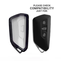 Kwmobile Autoschlüssel Hülle Kompatibel Mit VW Golf 8 3-Tasten Autoschlüssel - TPU Fullbody Schlüsselhülle Galaxie Baum Wiese Blau Grau Schwarz -Volkswagen || AL-KO Verkaufsgeschäft d3ad918df6169e326bdfb0904e1eafdf