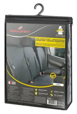 WALSER Passform Auto-Sitzbezug, Transporter-Schonbezug Kunstleder Kompatibel Mit VW Crafter, Mercedes Sprinter, Einzelsitz & Doppelbank Klappbar -Volkswagen || AL-KO Verkaufsgeschäft d60d868068eb280178adf1aaa49a8e84