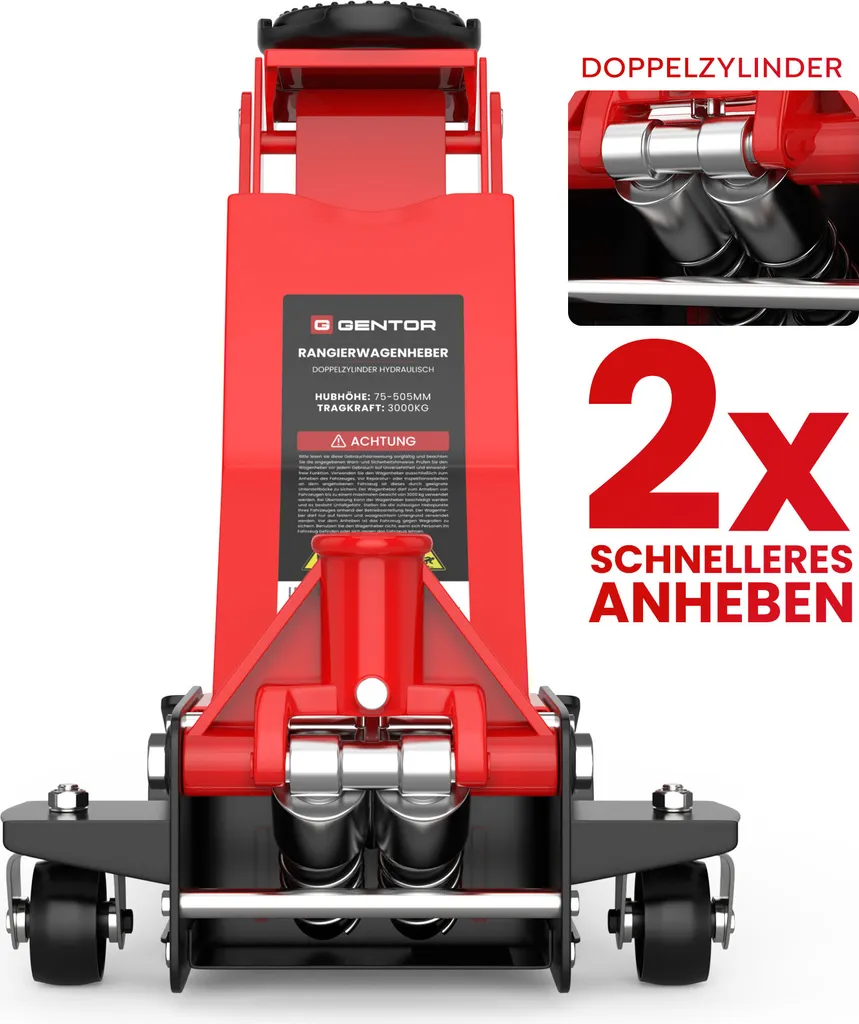 Rangierwagenheber 3T Wageneheber Hydraulisch Wagenheber Flach 75-505mm Rangierwagenheber Werkstatt 5 Rangierwagenheber 3T Wageneheber Hydraulisch Wagenheber Flach 75-505mm Rangierwagenheber Werkstatt – Bild 3