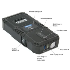 LODCHAMP Starthilfe Powerbank 12V-500A-37Wh Auto Starthilfe Mit 10W Wireless Charger USB QC 3.0 & QC 2.0 Handliches Starthilfegerät -Volkswagen || AL-KO Verkaufsgeschäft dbca9e3797adce3991290fc3b8729001