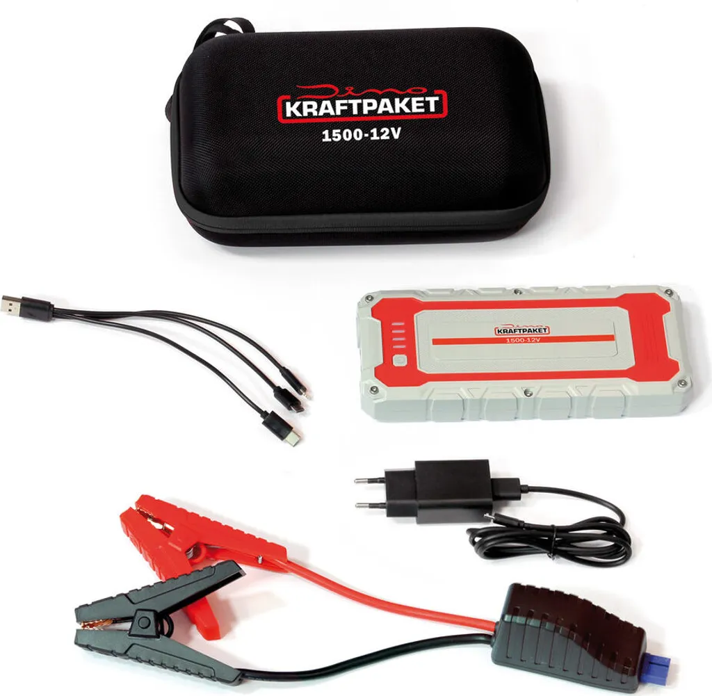 Dino Kraftpaket Starthilfegerät Mit Powerbank 12V 1500A PKW 136150 3 Dino Kraftpaket Starthilfegerät Mit Powerbank 12V 1500A PKW 136150