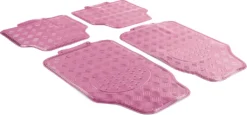 Auto Gummi Fußmatten Universal Alu Riffelblech Optik 4-teilig Chrom Pink -Volkswagen || AL-KO Verkaufsgeschäft df466624ace106692b9b190dbbd9b669