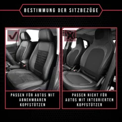 Autositzbezüge Universal Schonbezüge Sitzauflage PKW Schonbezug 1+1 Vorne Grau -Volkswagen || AL-KO Verkaufsgeschäft df61ad6b079430f4776b220be9e19ed2