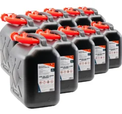 10x Benzinkanister 10L Kraftstoff Kanister Reservekanister UN-Zulassung Schwarz S