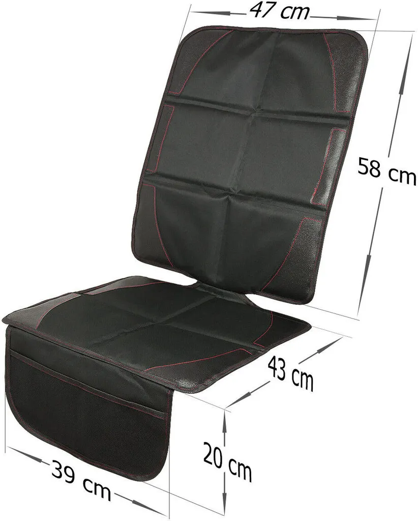 Großer Rutschfester Kindersitz Schonbezug, Wasserabweisende Kindersitzunterlage, Autositzschoner, Sitzauflage In Schwarz 7 Großer Rutschfester Kindersitz Schonbezug, Wasserabweisende Kindersitzunterlage, Autositzschoner, Sitzauflage In Schwarz – Bild 5