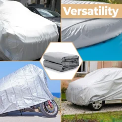 Autoabdeckung Autogarage Ganzgarage Vollgarage Auto Abdeckplane KFZ Schutzhülle Atmungsaktiv Universal 480x175x120cm Cover UV Staubdicht Grau Retoo -Volkswagen || AL-KO Verkaufsgeschäft e95f7df93abf1c8547d35446a5327a5a