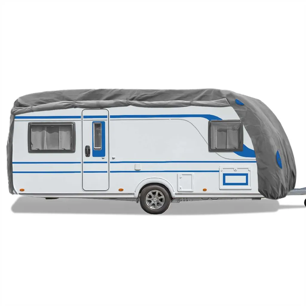 Schutzhülle Für Wohnwagen , Caravan Abdeckung In Der Größe "L" ( Länge X Breite X Höhe ) 610x250x220cm 4 Schutzhülle Für Wohnwagen , Caravan Abdeckung In Der Größe "L" ( Länge X Breite X Höhe ) 610x250x220cm – Bild 2