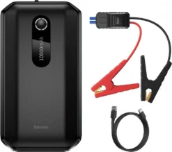 Baseus Power Bank Power Starter Starthilfe 10000mAh 12V (1000A / 500A) Powerbank + Krokodilklemmen Schwarz (CGNL020101)