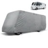 ECD Germany Schutzhülle Für Wohnmobile Größe M - 610x235x275 Cm - Atmungsaktive Integrierte Abdeckplane Ganzgarage Schutzhaube Für Reisemobile Campingmobile Wohnwagen