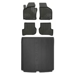 Satz Fußmatten Und Gummimatte Für Skoda Octavia II Kombi 2004-2013