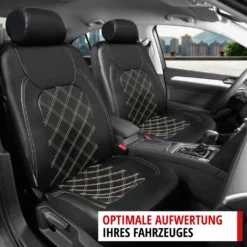 WALSER Deluxe Auto Sitzbezug Paddington Mit Reißverschluss, ZIPP-IT Schonbezüge Auto, Komplettset, 2 Vordersitzbezüge, 1 Rücksitzbezug Schwarz 11979 -Volkswagen || AL-KO Verkaufsgeschäft f2bbe351224996e0dfbe8ccb7df1b2d8