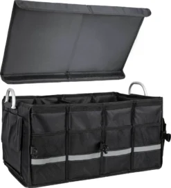 ONVAYA® Kofferraumtasche Schwarz | Auto Organizer Mit Ca 55 Litern Fassungsvermögen | Autotasche | Kofferraumbox Mit Taschen -Volkswagen || AL-KO Verkaufsgeschäft f43642a491a34a24288562399f5ae348