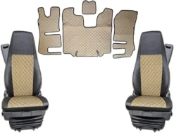 Satz Fußmatten + Sitzbezüge 1+1 Beige Passend Für Scania R 2013-2020 Automatic Trucks -Volkswagen || AL-KO Verkaufsgeschäft f774129b2d42d54d7c269498e567f9e5