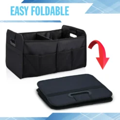 All Ride Kofferraum Organizer - 50 X 32 X 70 CM - 2 Große Fächer Und Einsätze - Organisieren Von Auto Zubehör - Faltbares Design - Schwarz -Volkswagen || AL-KO Verkaufsgeschäft f7ac1c9f329288ea90caec1a274d39b0