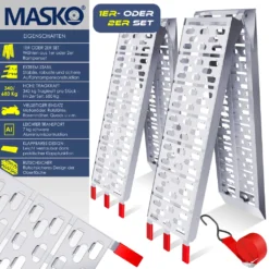Masko® ALU Auffahrrampe Verladerampe Verladerampe Verladeschiene Antirutsch Klappbar, Menge:1x Auffahrrampe -Volkswagen || AL-KO Verkaufsgeschäft f7ce9c379b4cf89bbca06345548144b4
