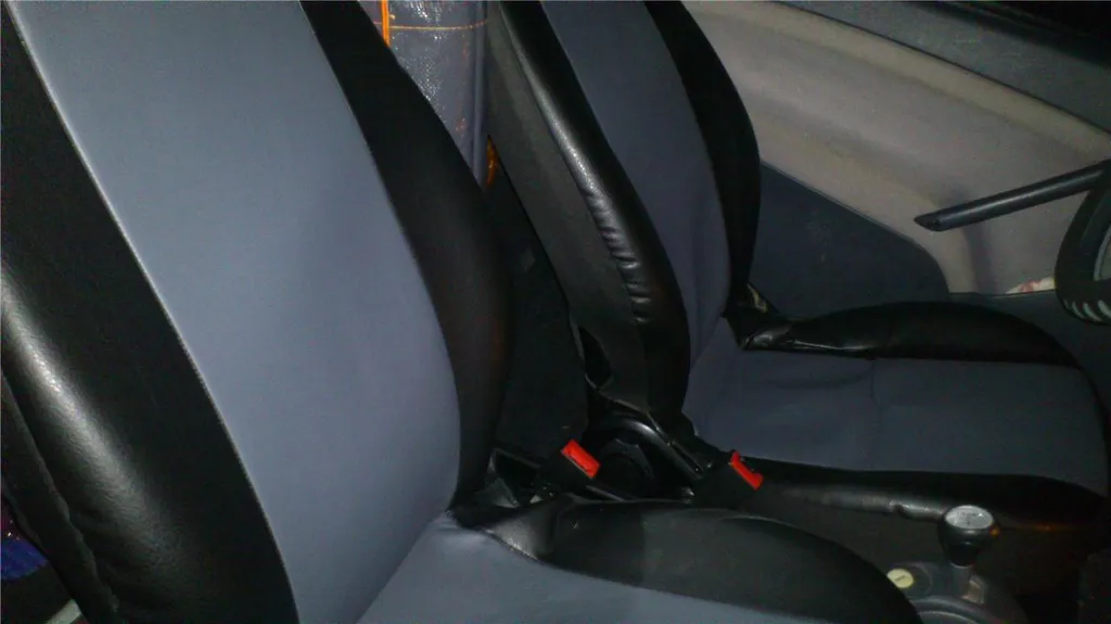 1+1 Vordere Sitzbezüge Schonbezüge Grau Aus Hochwertig Kunstleder Neu Passgenau 5 1+1 Vordere Sitzbezüge Schonbezüge Grau Aus Hochwertig Kunstleder Neu Passgenau – Bild 3