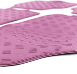 Auto Gummi Fußmatten Universal Alu Riffelblech Optik 4-teilig Chrom Pink -Volkswagen || AL-KO Verkaufsgeschäft fd201b48a1687c56d880a266af369b1d
