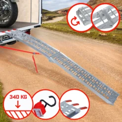Jago® Auffahrrampe 340kg Pro Rampe - 1er Oder 2er, Aluminium, Klappbar, Antirutsch, Faltbare - Auto Motorrad Verladerampe, Auffahrschiene -Volkswagen || AL-KO Verkaufsgeschäft fd52002e298e9d3c69ec245c7d6bea15